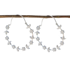 Dewi White Dangle Earrings for Glamorous Style Cubic Zirconia White Dangle