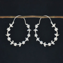 Dewi White Dangle Earrings for Glamorous Style