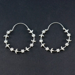 Dewi White Dangle Earrings for Glamorous Style