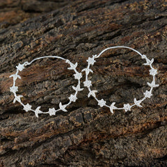 Dewi White Dangle Earrings for Glamorous Style