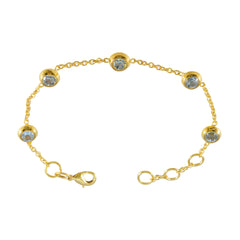 Sofia Elegant Blue Chain Bracelet for Fashion Lovers