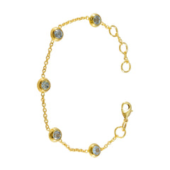 Sofia Elegant Blue Chain Bracelet for Fashion Lovers
