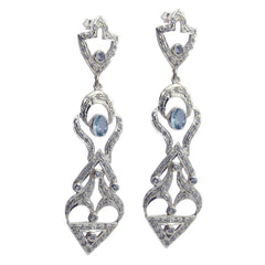 Isadora Elegant Blue Dangle Earrings for Chic Style