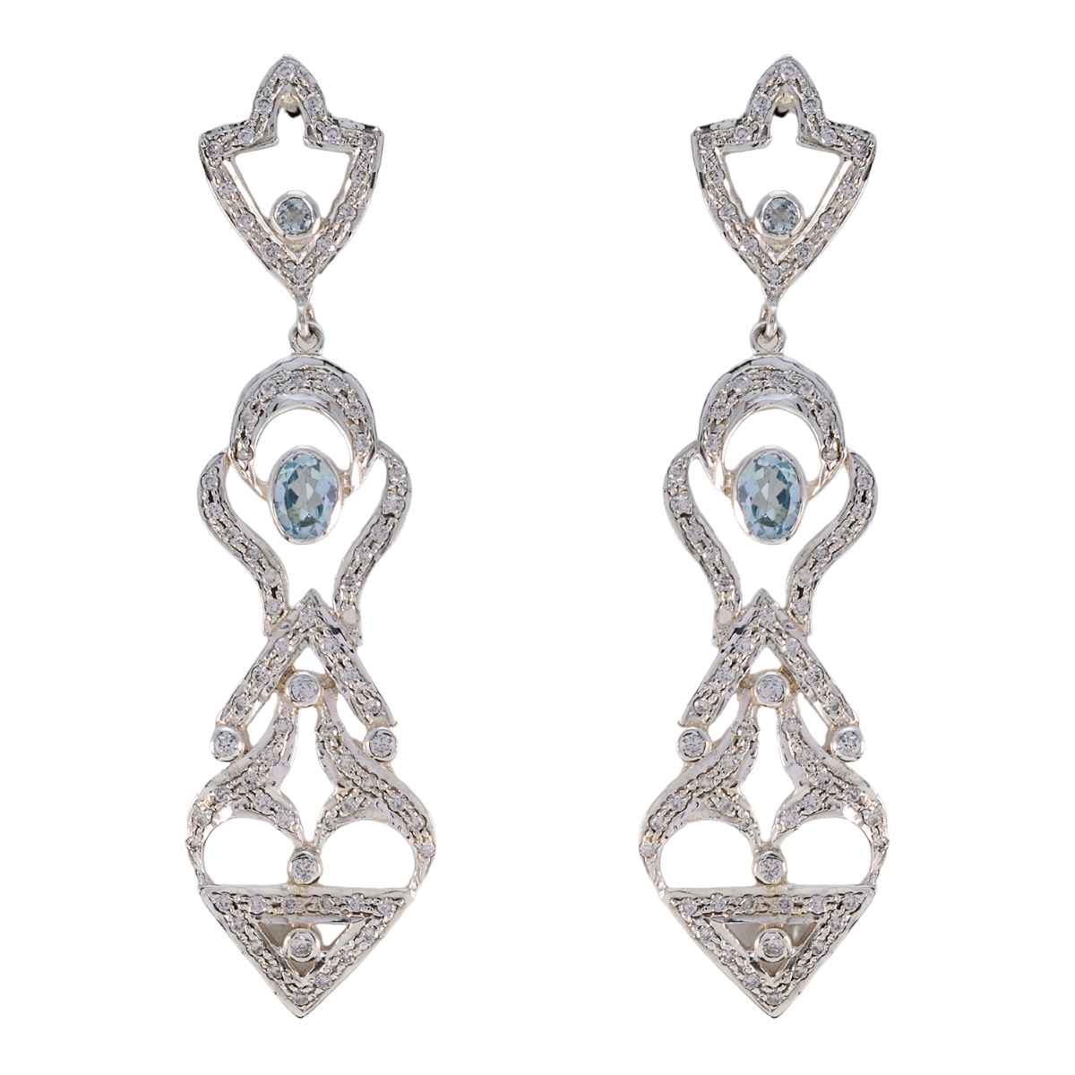 Isadora Elegant Blue Dangle Earrings for Chic Style Blue topaz Blue Dangle