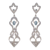 Isadora Elegant Blue Dangle Earrings for Chic Style Blue topaz Blue Dangle