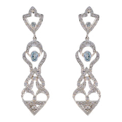 Isadora Elegant Blue Dangle Earrings for Chic Style Blue topaz Blue Dangle