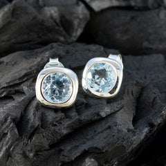 Kristine Elegant Blue Stud Earrings for Everyday Wear