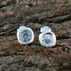 Kristine Elegant Blue Stud Earrings for Everyday Wear