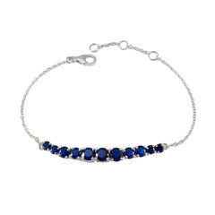 Audrey Elegant Blue Tennis Bracelet for Every Occasion Blue Supphire CZ Blue