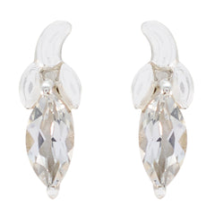 Ines Elegant Solitaire Stud Earrings for Daily Glam Cubic Zirconia White Stud