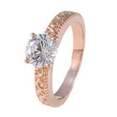 Emily Graceful White Solitaire Ring