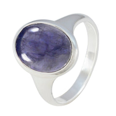 Milagros Ethnic Blue Solitaire Ring