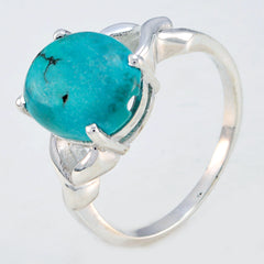 Zazlle Ethnic Turquoise Solitaire Ring for Every Occasion