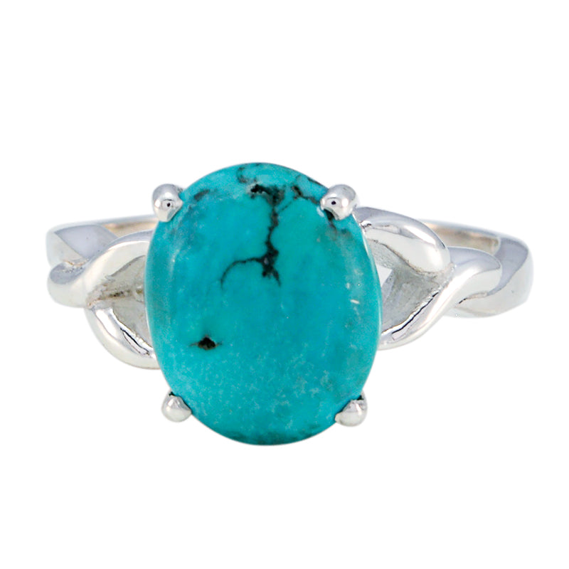 Zazlle Ethnic Turquoise Solitaire Ring for Every Occasion Turquoise Blue