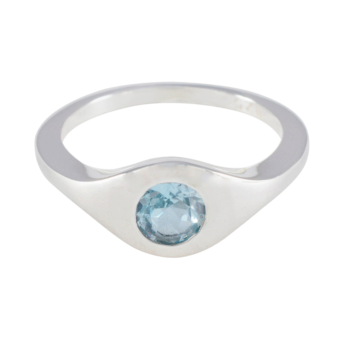 Luisa Fairytale Blue Solitaire Ring Blue Topaz Blue