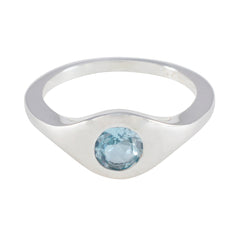 Luisa Fairytale Blue Solitaire Ring Blue Topaz Blue