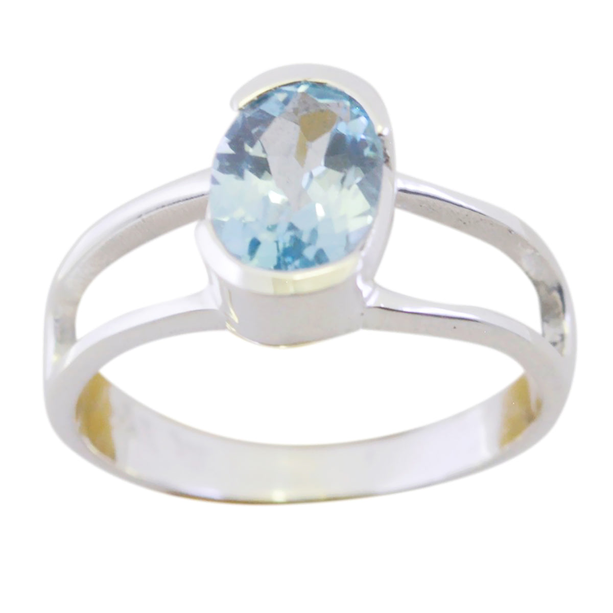 Li Lee Fairytale Blue Solitaire Ring Blue Topaz Blue