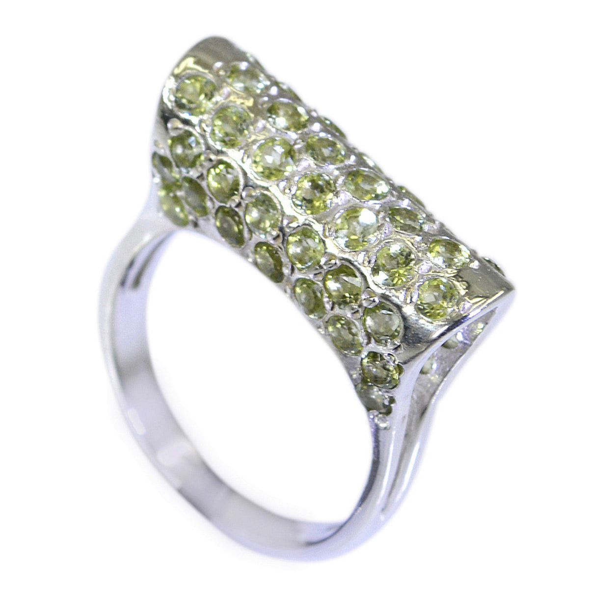 Zazlle Fairytale Green Gemstone Ring for Everyday Glam Peridot Green