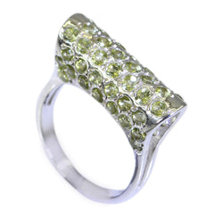 Zazlle Fairytale Green Gemstone Ring for Everyday Glam Peridot Green