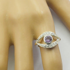 Wen Fairytale Purple Halo Ring Sparkling Gemstone