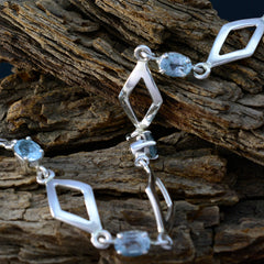 Claire Featherlight Blue Bracelet with Silver Accents