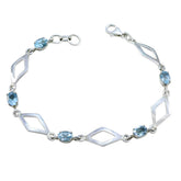 Claire Featherlight Blue Bracelet with Silver Accents Blue Topaz Blue