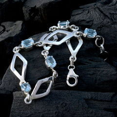 Claire Featherlight Blue Bracelet with Silver Accents