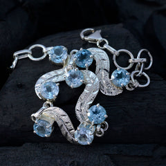 Claire Featherlight Blue Links Bracelet for Stylish Elegance