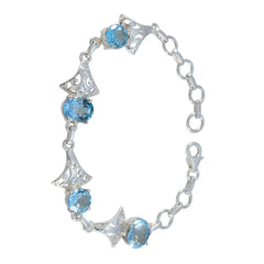 Camilla Featherlight Blue Links Bracelet for Everyday Glam