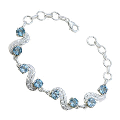 Claire Featherlight Blue Links Bracelet for Stylish Elegance