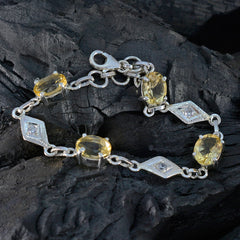 Freya Featherlight Yellow Links Bracelet for Everyday Style