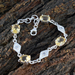 Freya Featherlight Yellow Links Bracelet for Everyday Style