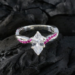 Fernanda Gemstone Statement Ring with Ruby Accents