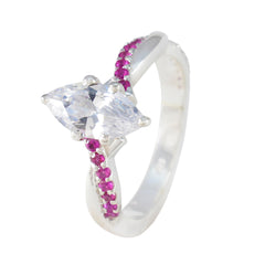 Fernanda Gemstone Statement Ring with Ruby Accents