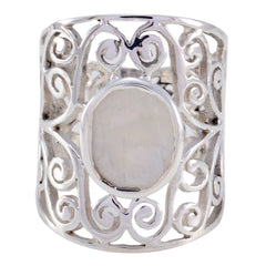 Isadora Filigree White Solitaire Ring