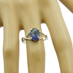 Sakura Gemstone Solitaire Ring India with Blue Gem