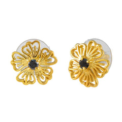 Bianca Gemstone Stud Earrings India - Floral Design