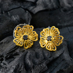 Bianca Gemstone Stud Earrings India - Floral Design