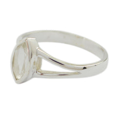 Camila geometric pink solitaire ring with sleek silver band and clear pink gemstone