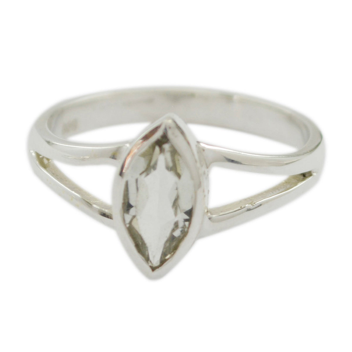 Li Lee Geometric Light Green Solitaire Ring Green Amethyst Green