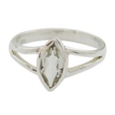 Li Lee Geometric Light Green Solitaire Ring Green Amethyst Green