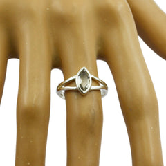 Li Lee Geometric Light Green Solitaire Ring