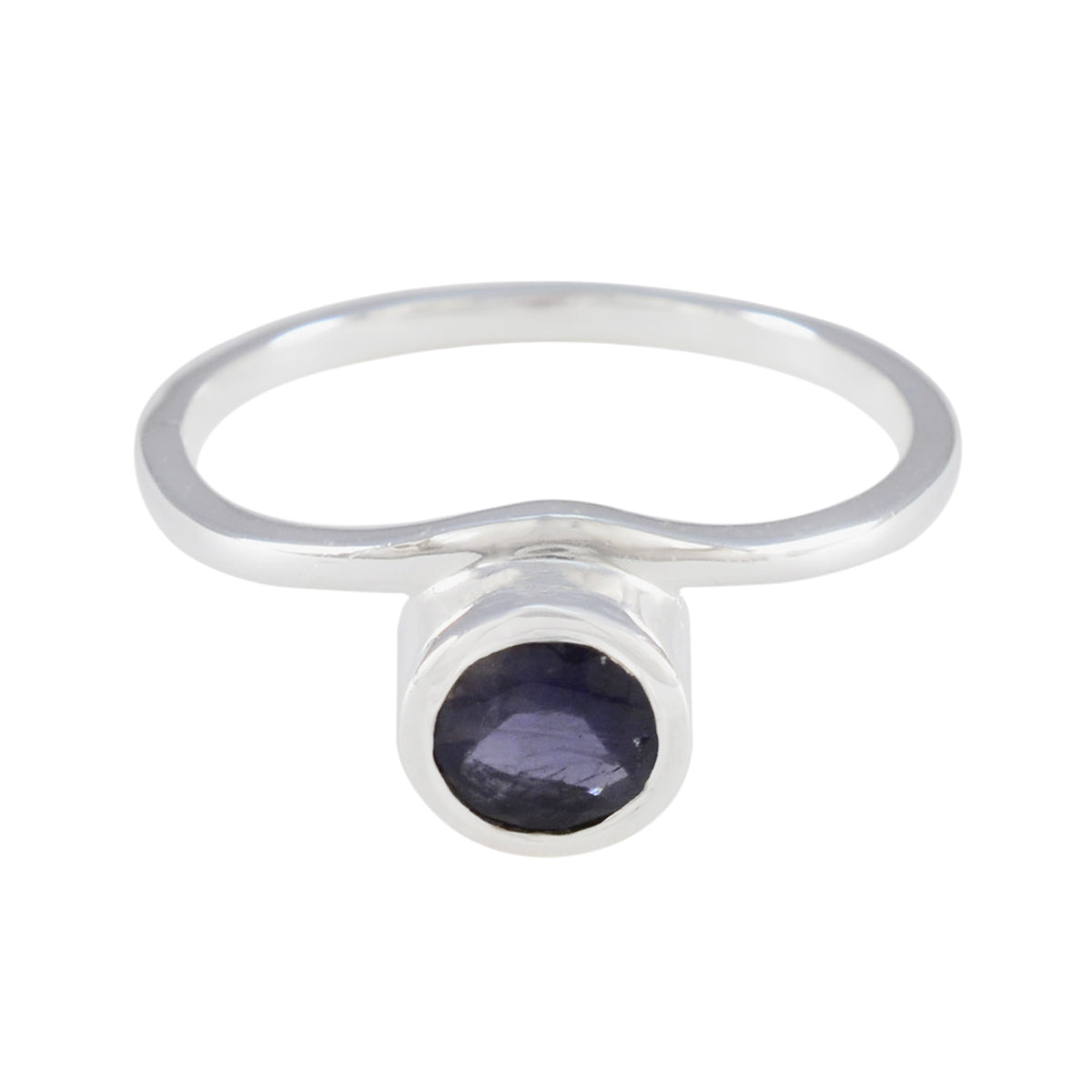 Angel Glamorous Blue Solitaire Ring Iolite Blue