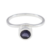 Angel Glamorous Blue Solitaire Ring Iolite Blue