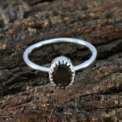 Naomi Glamorous Brown Solitaire Ring