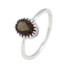 Naomi Glamorous Brown Solitaire Ring