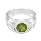 Julieta Glamorous Green Solitaire Ring Peridot Green