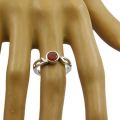 Grace Fairytale Red Solitaire Ring with Gemstone Glow