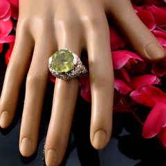 Grace Filigree Yellow Solitaire Ring
