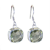 Seo-yeon Green Dangle Earrings for Any Occasion Green Amethyst Green Dangle